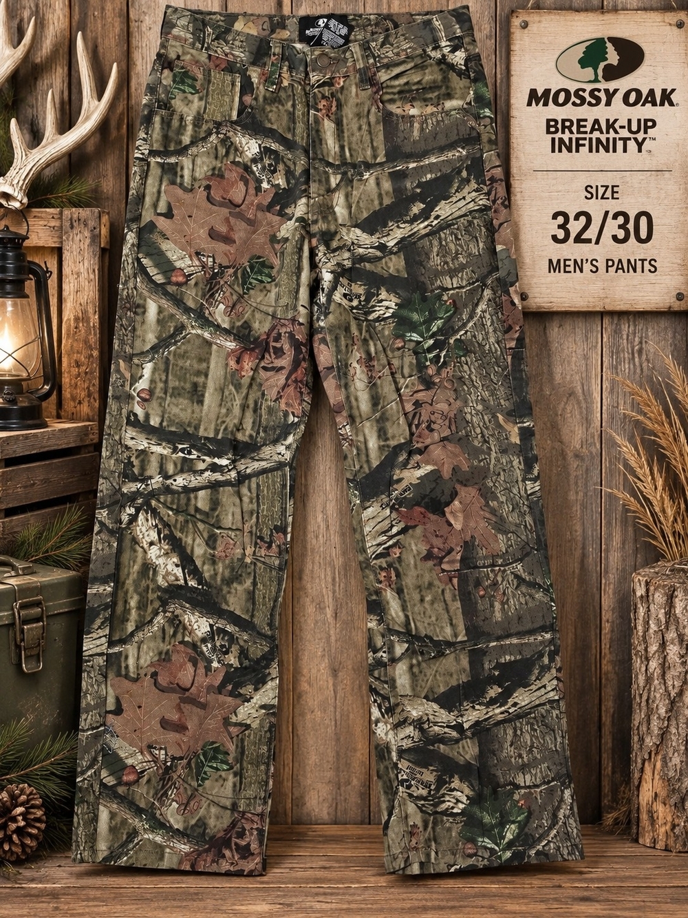 Mossy Oak Break-Up Infinity Men's Camouflage Cargo Pants - Green/Brown